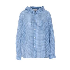 Dunst Women Logo Check Hooded Shirt